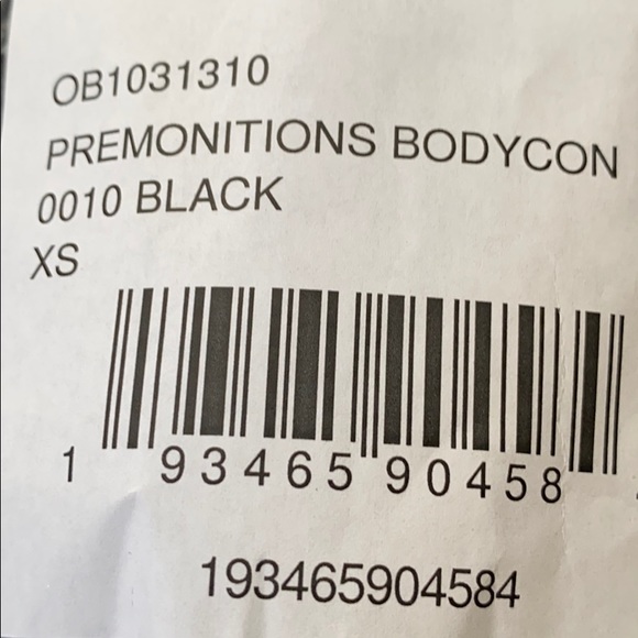 FREE PEOPLE BLACK LACE ONE SHOULDER BODY-CON SIZE XS - Picture 5 of 8